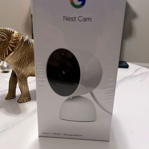 Google indoor Nest Security Cam 1080p (Wired) - 2nd Generation- white Brand new